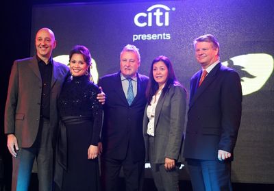 Fiz Shapur, Lea Salonga, James Cundall, Bambi Rivera-Verzo and Tim McFarlane Photo